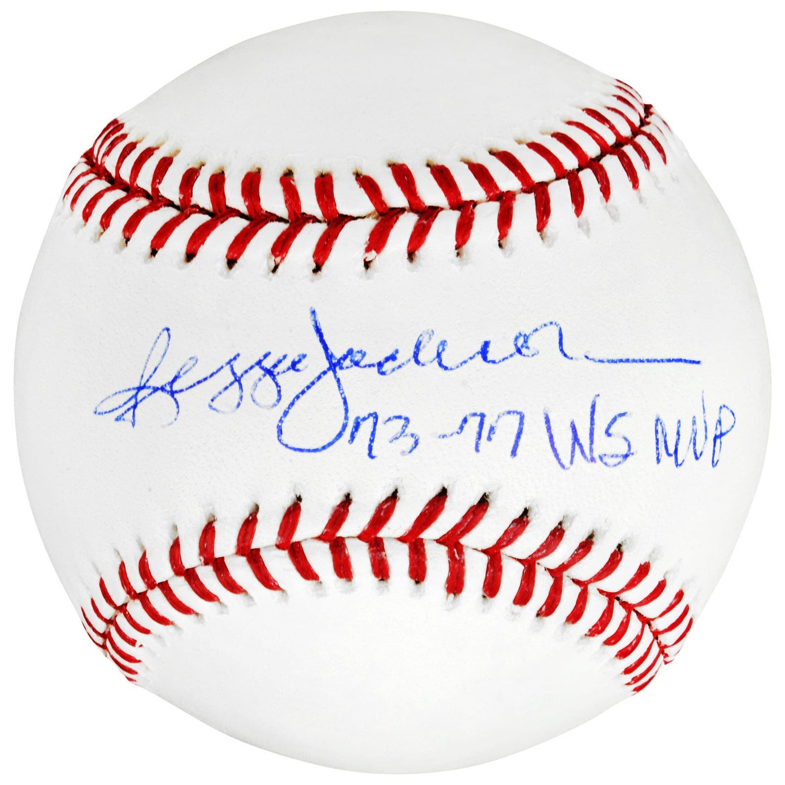 Reggie Jackson New York Yankees Fanatics Authentic Autographed Baseball with "73/77 WS MVP" Inscription - The Ballers Bank