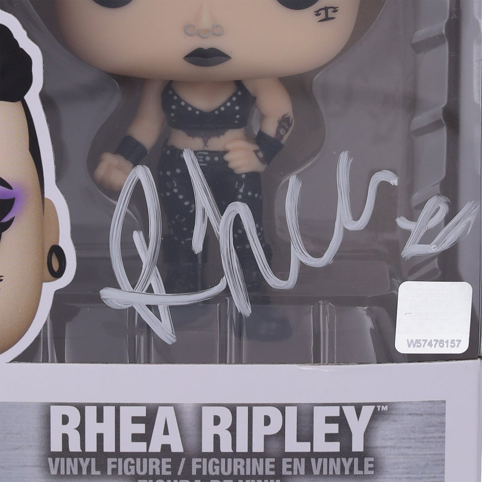 Rhea Ripley WWE Autographed Fanatics Authentic 122 Funko Pop! Figurine - The Ballers Bank