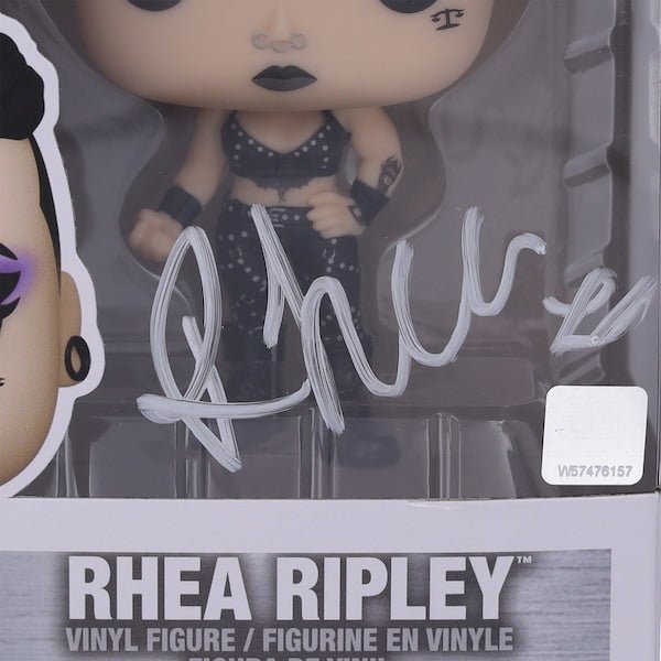 Rhea Ripley WWE Autographed Fanatics Authentic 122 Funko Pop! Figurine - The Ballers Bank