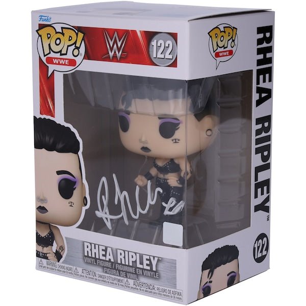 Rhea Ripley WWE Autographed Fanatics Authentic 122 Funko Pop! Figurine - The Ballers Bank