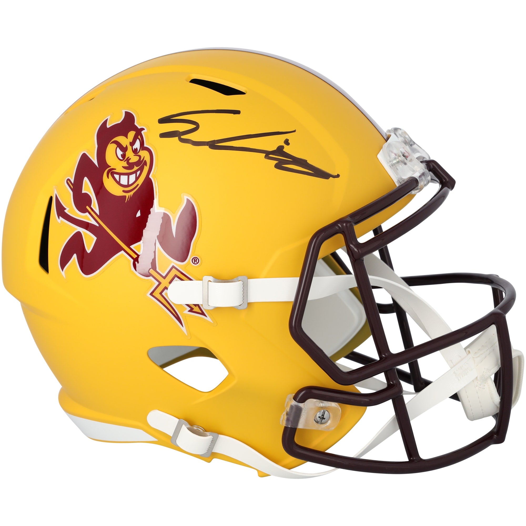Sam Leavitt Arizona State Sun Devils Autographed Fanatics Authentic Riddell Sparky Speed Replica Helmet