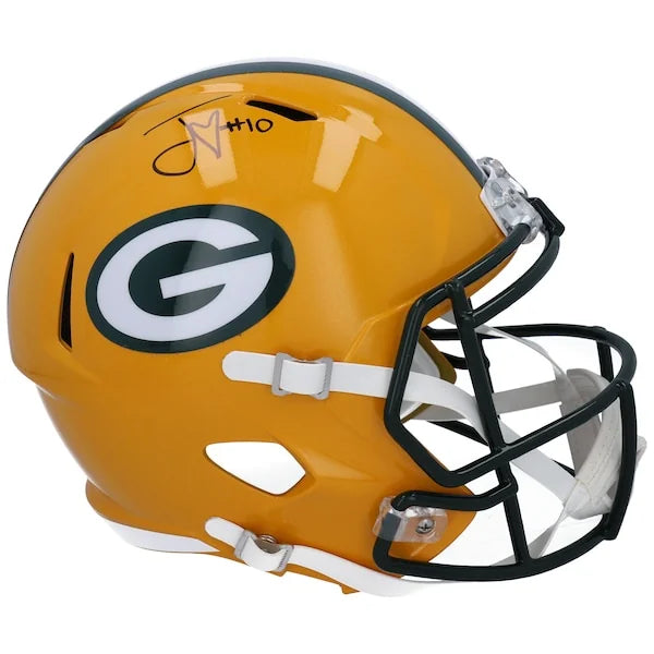 Jordan Love Signed Riddell Speed Replica Helmet | Green Bay Packers