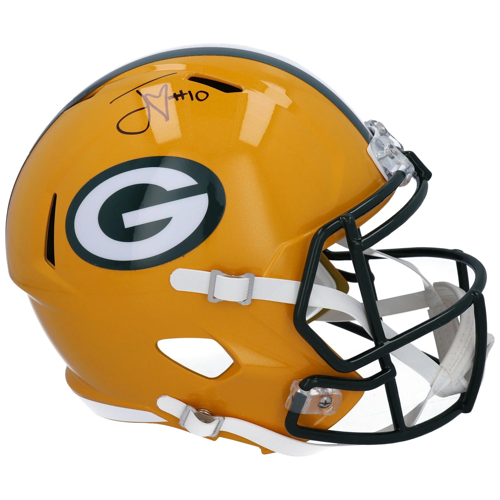 Jordan Love Signed Riddell Speed Replica Helmet | Green Bay Packers