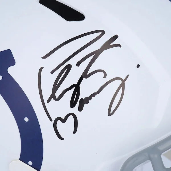 Peyton Manning Signed Colts Riddell Speed Replica Helmet | Authenticated