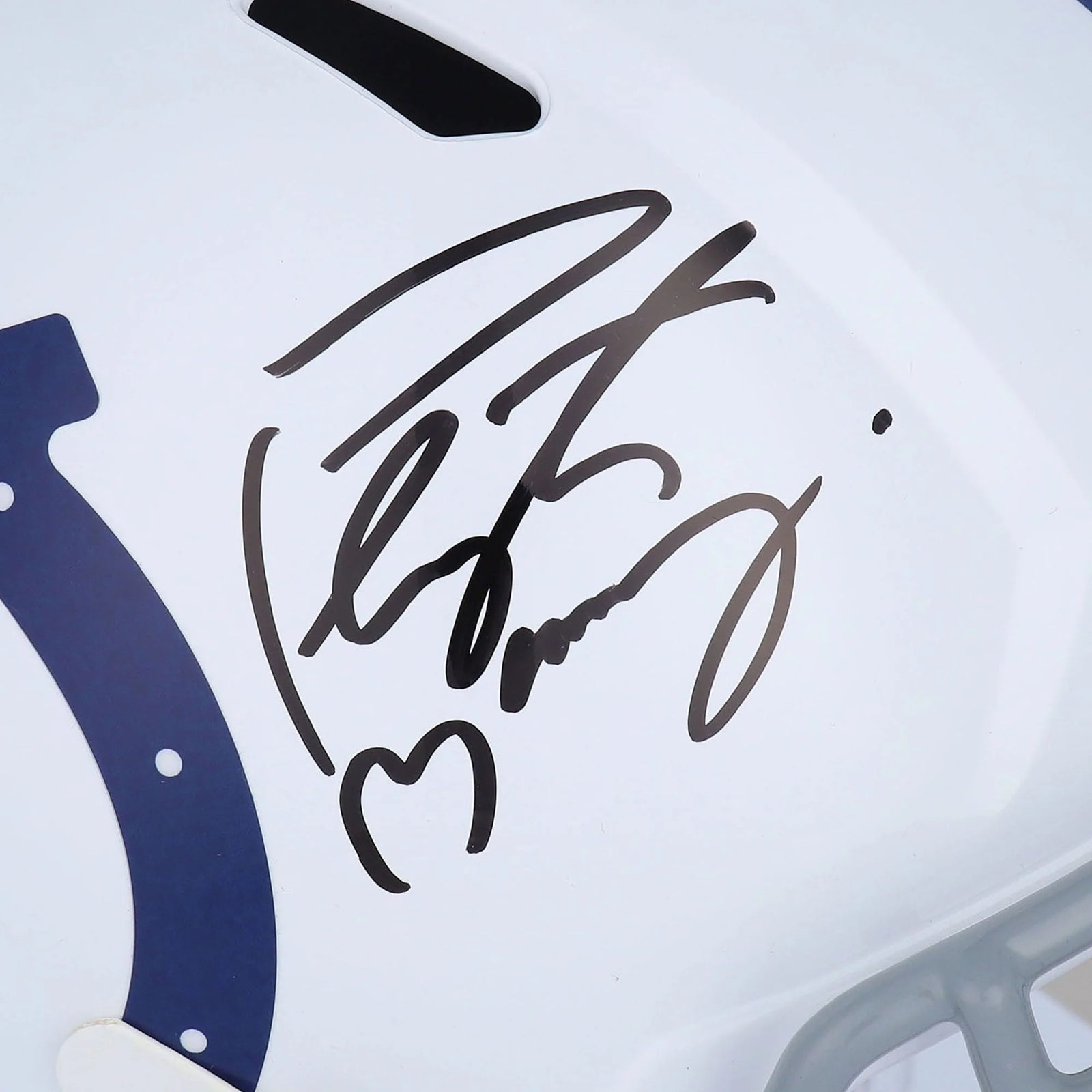 Peyton Manning Signed Colts Riddell Speed Replica Helmet | Authenticated