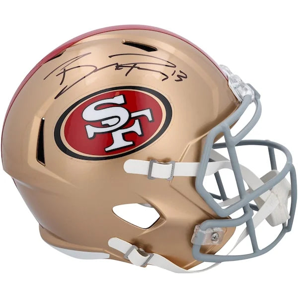 Brock Purdy Signed San Francisco 49ers Riddell Speed Replica Helmet | Authenticated