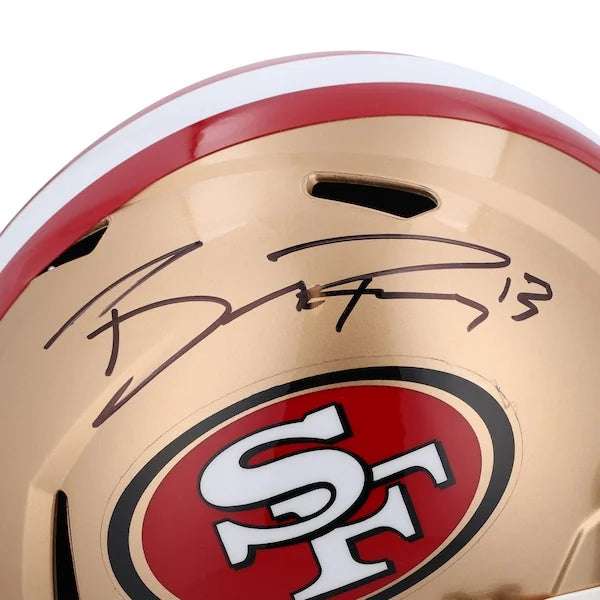 Brock Purdy Signed San Francisco 49ers Riddell Speed Replica Helmet | Authenticated