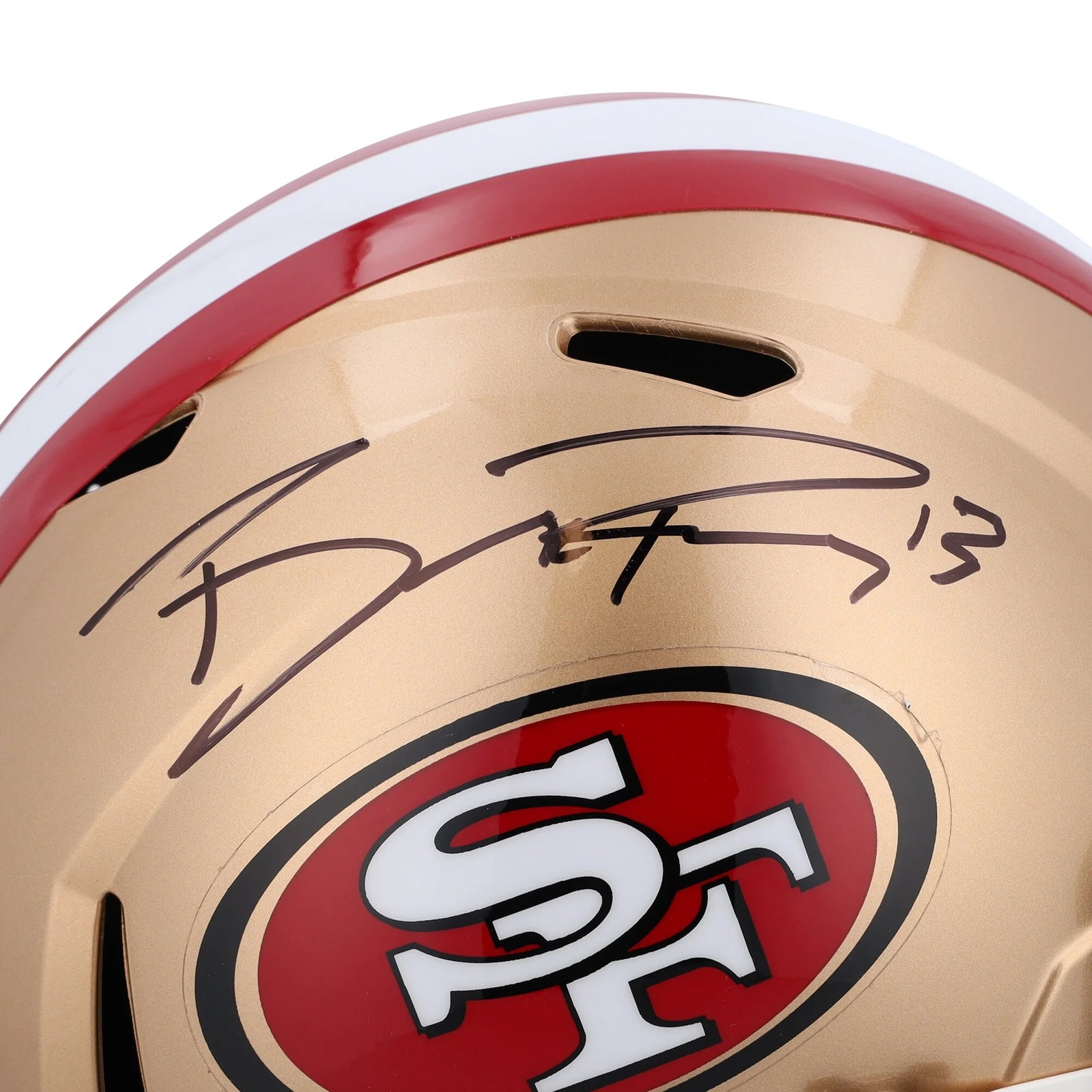 Brock Purdy Signed San Francisco 49ers Riddell Speed Replica Helmet | Authenticated