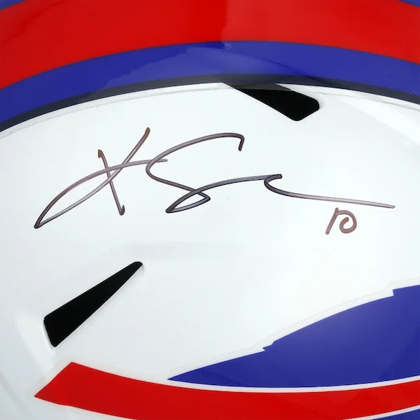 Khalil Shakir Signed Buffalo Bills Riddell Speed Replica Helmet | Authenticated