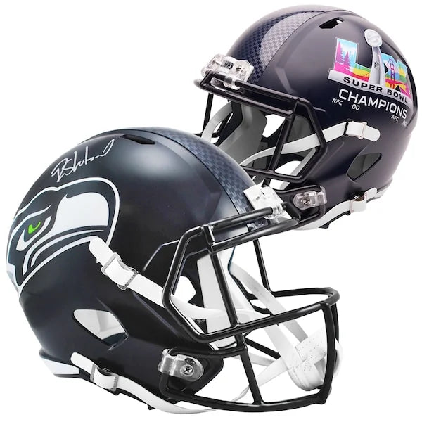 Rashid Shaheed Signed Seahawks Riddell Speed Replica Helmet | Super Bowl LX