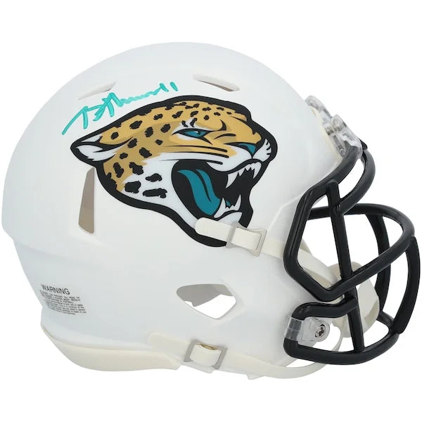 Brian Thomas Jr. Jacksonville Jaguars Autographed Fanatics Authentic Riddell 2024 Alternate Speed Mini Helmet - F2