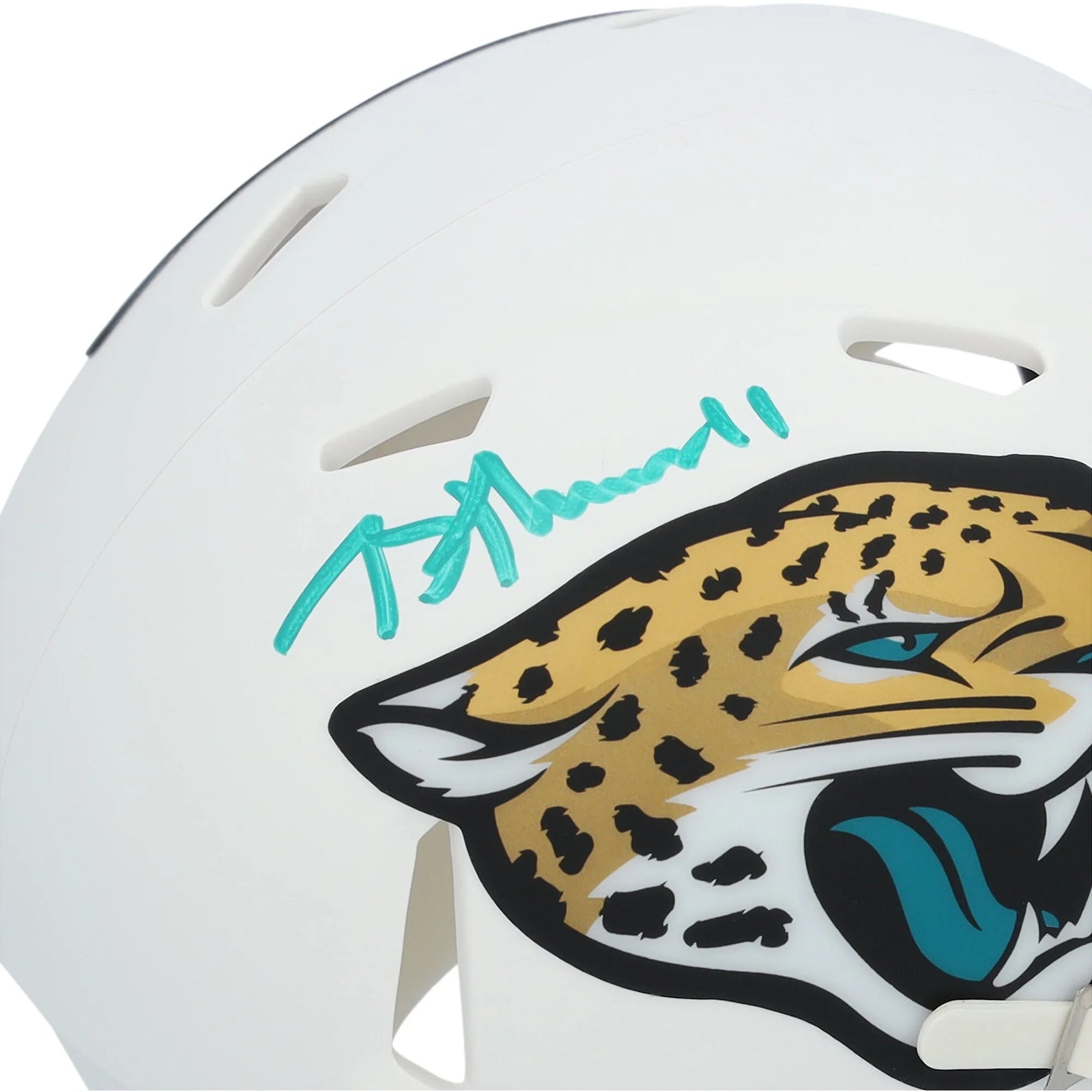 Brian Thomas Jr. Jacksonville Jaguars Autographed Fanatics Authentic Riddell 2024 Alternate Speed Mini Helmet - F2