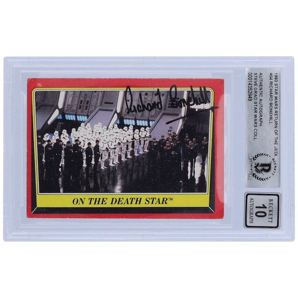 Richard Bonehill Star Wars Autographed 1983 Topps Return of the Jedi 54 BGS Authenticated 10 Card - The Ballers Bank