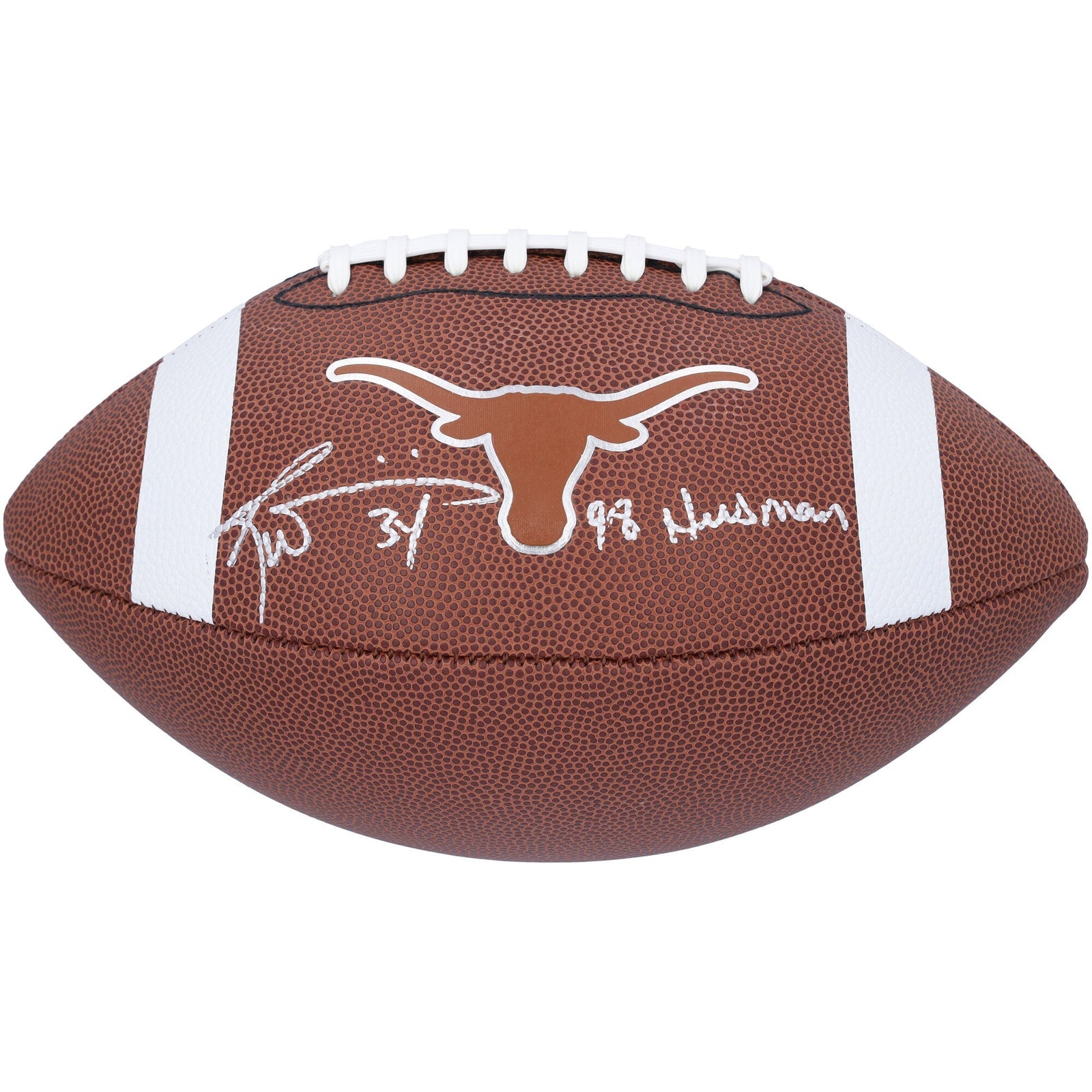 Ricky Williams Texas Longhorns Autographed Fanatics Authentic Nike Replica Football with "98 Heisman" Inscription - The Ballers Bank