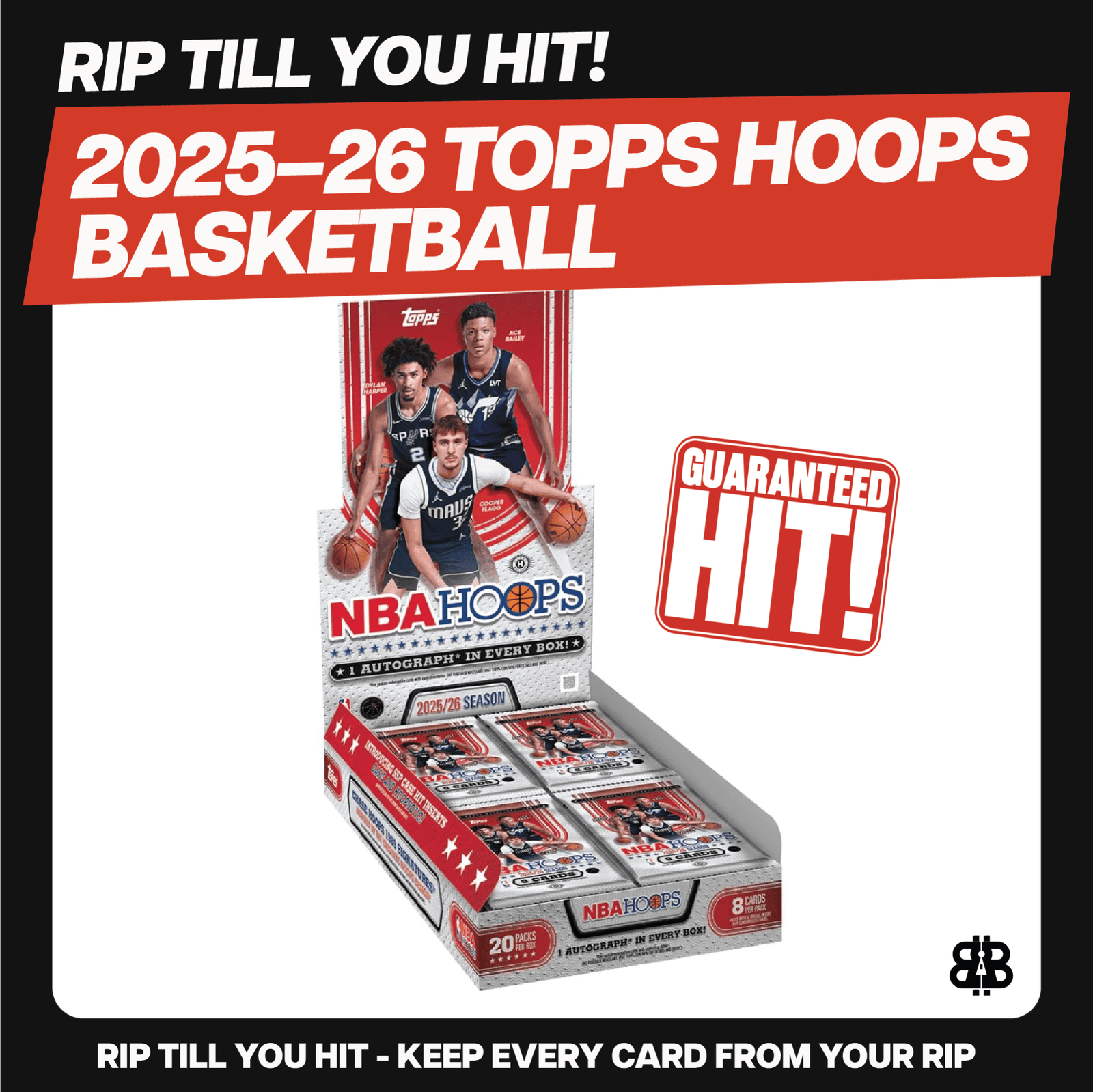 RIP TIL YOU HIT | 2025 - 26 Topps NBA Hoops Hobby | $229 Spot | Hoops Returns to Topps LV - The Ballers Bank
