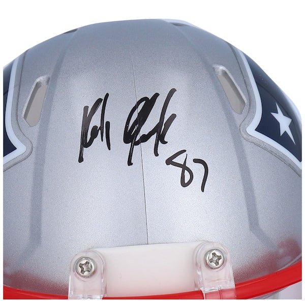 Rob Gronkowski New England Patriots Fanatics Authentic Autographed Riddell Speed Mini Helmet - The Ballers Bank