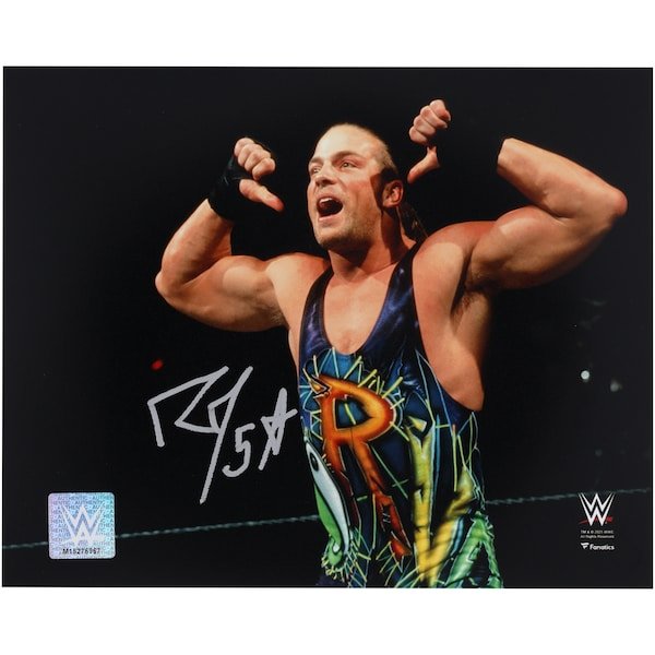 Rob Van Dam WWE Autographed Fanatics Authentic 8" x 10" Thumb Pointing Pose Photograph - The Ballers Bank