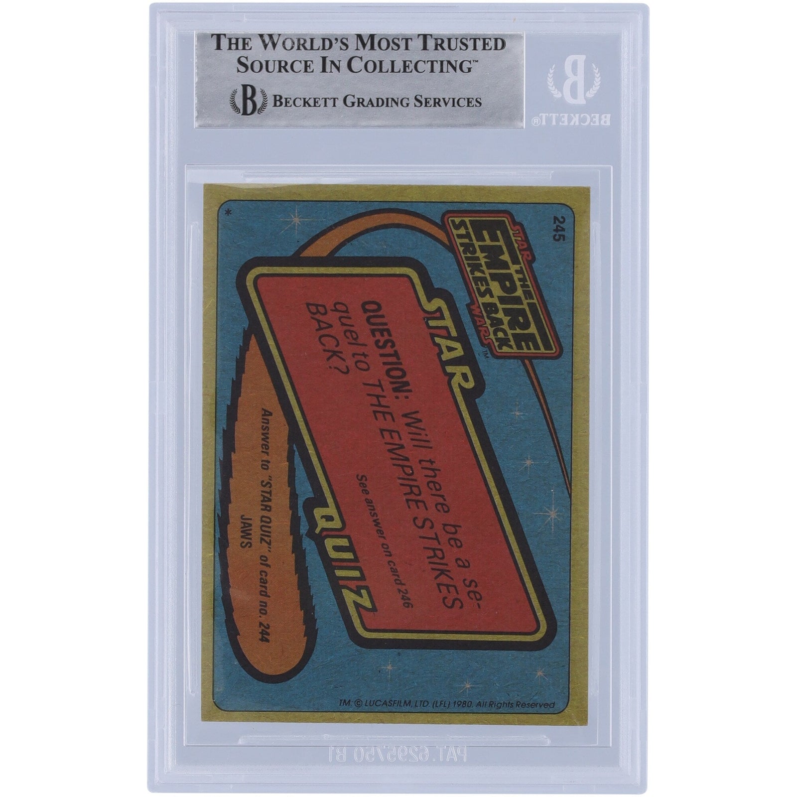 Roger Nichols Star Wars Autographed 1980 Topps The Empire Strikes Back 245 BAS Authenticated Card - The Ballers Bank
