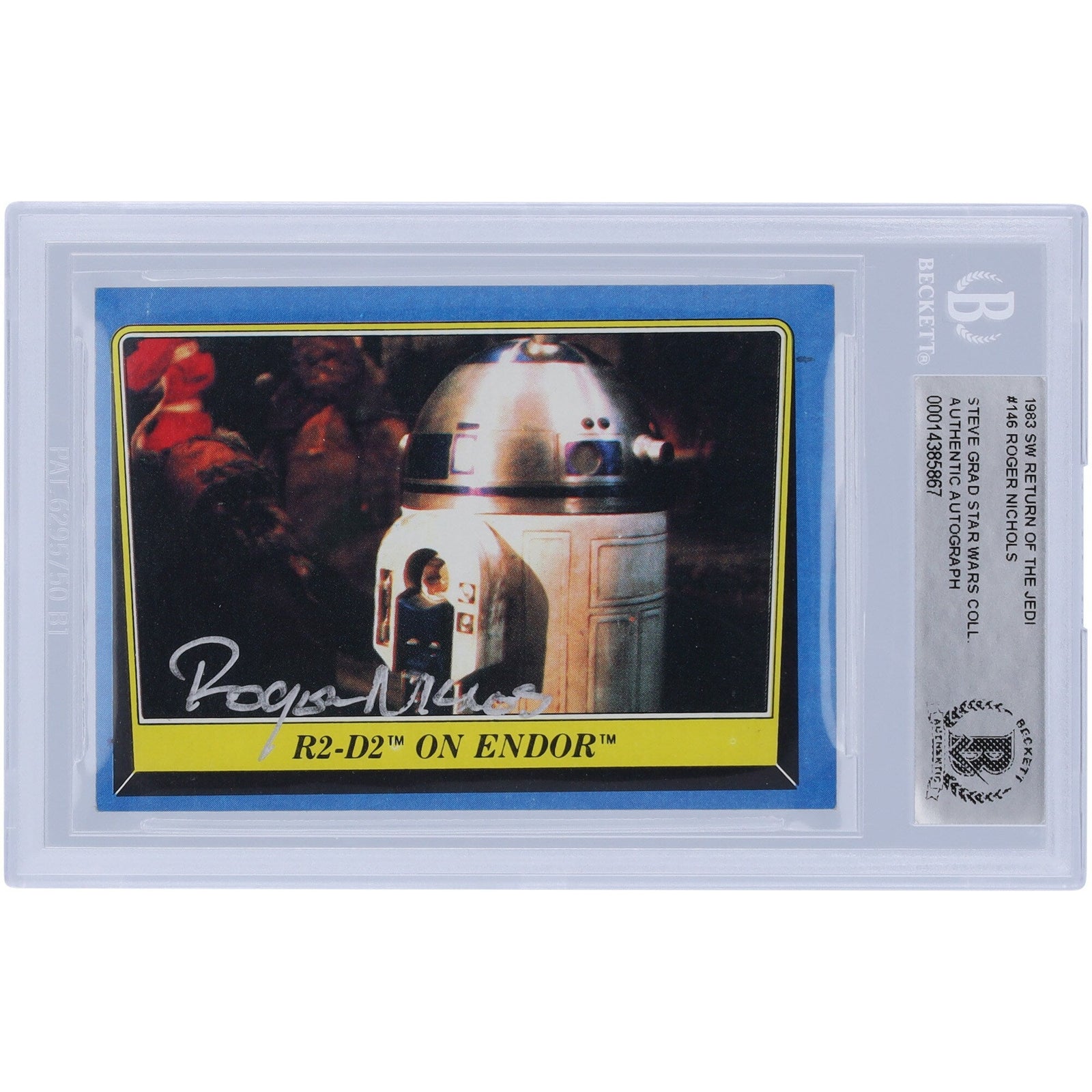 Roger Nichols Star Wars Autographed 1983 Topps Return of the Jedi 146 BAS Authenticated Card - The Ballers Bank