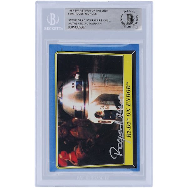 Roger Nichols Star Wars Autographed 1983 Topps Return of the Jedi 146 BAS Authenticated Card - The Ballers Bank