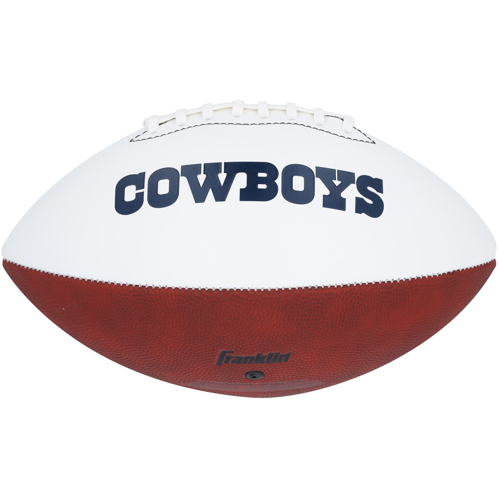 Roger Staubach Dallas Cowboys Autographed Fanatics Authentic Franklin White Panel Football - The Ballers Bank