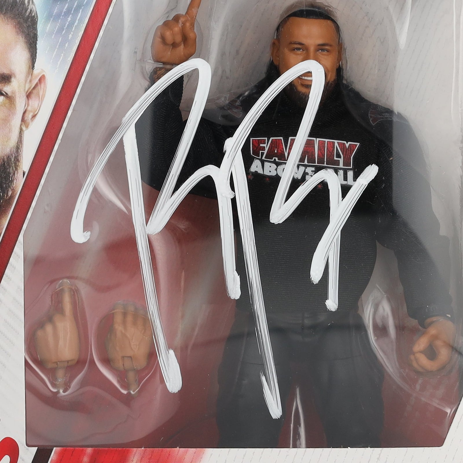 Roman Reigns WWE Autographed Fanatics Authentic Mattel Elite Collection Series 117 Action Figure - The Ballers Bank