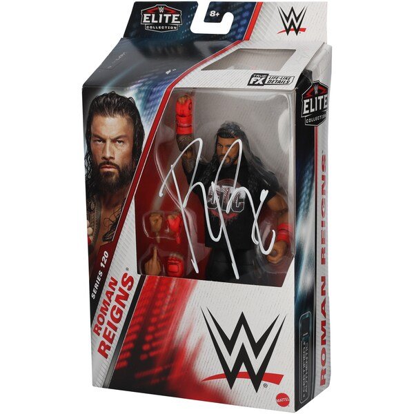 Roman Reigns WWE Autographed Fanatics Authentic Mattel Elite Collection Series 120 Action Figure - The Ballers Bank