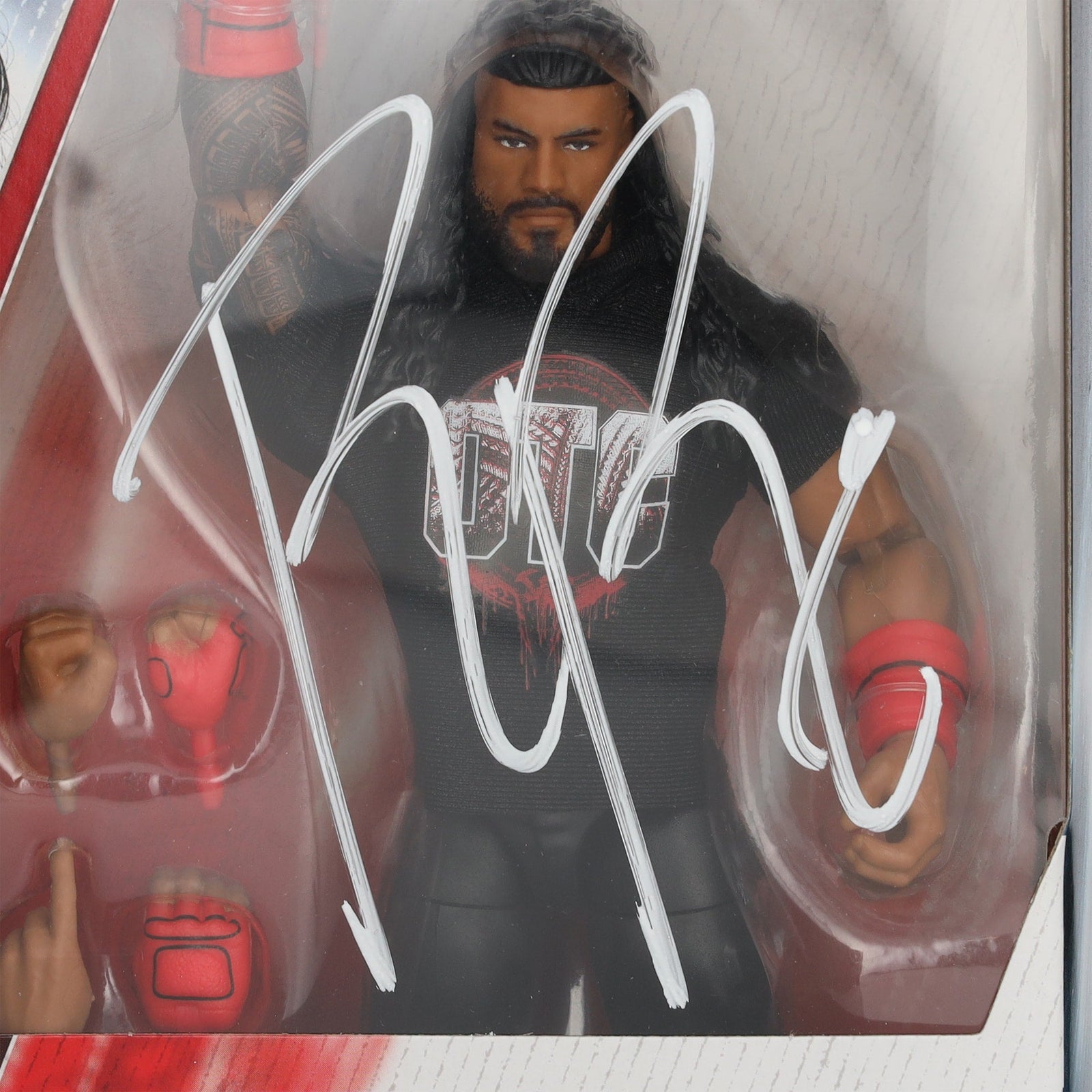 Roman Reigns WWE Autographed Fanatics Authentic Mattel Elite Collection Series 120 Action Figure - The Ballers Bank