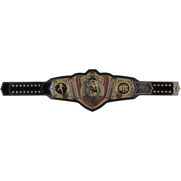 Roman Reigns WWE Autographed Fanatics Authentic Tribal Chief Replica Championship Title Belt - The Ballers Bank