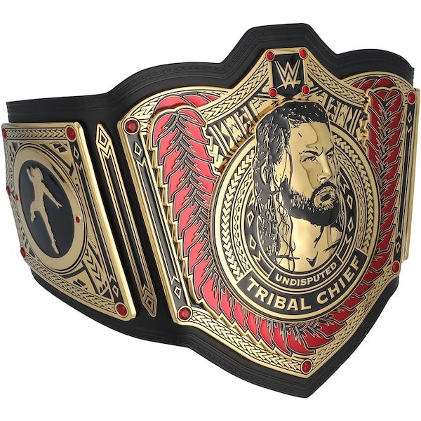 Roman Reigns WWE Autographed Fanatics Authentic Tribal Chief Replica Championship Title Belt - The Ballers Bank