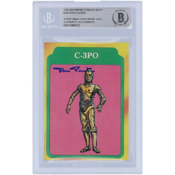 Ron Punter Star Wars Autographed 1980 Topps The Empire Strikes Back 269 BAS Authenticated Card - The Ballers Bank