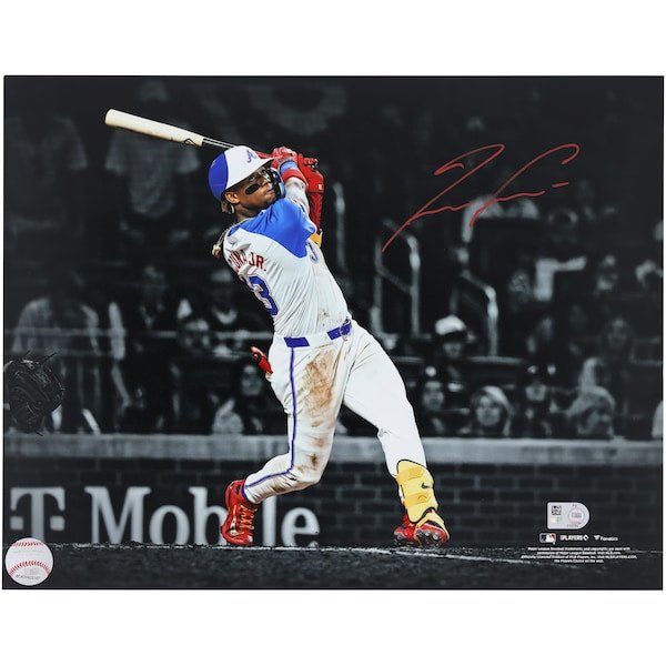 Ronald Acuna Atlanta Braves Fanatics Authentic Autographed 11" x 14" City Connect Spotlight Photograph - The Ballers Bank