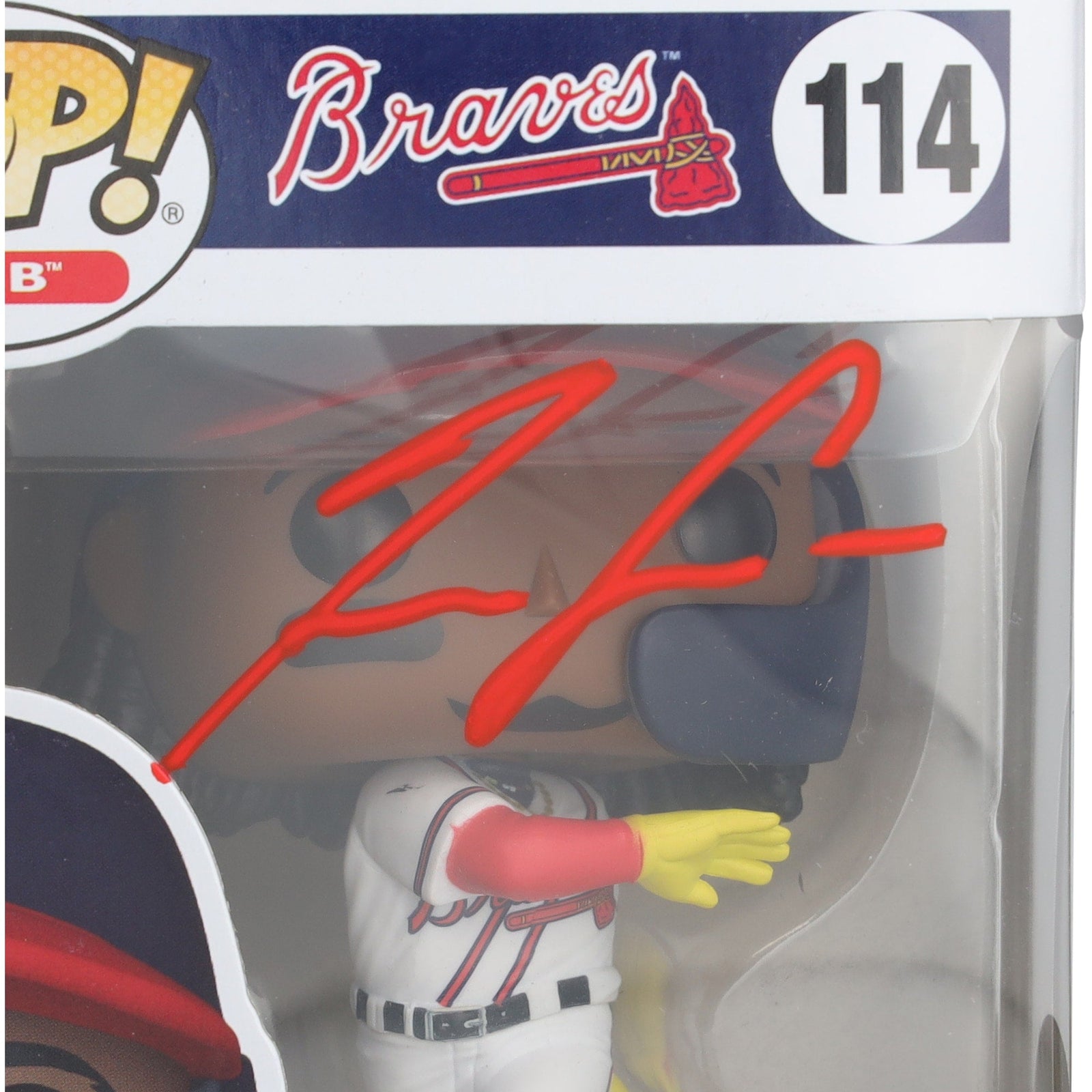Ronald Acuna Jr. Atlanta Braves Autographed Fanatics Authentic Funko Pop! Vinyl Figurine - The Ballers Bank