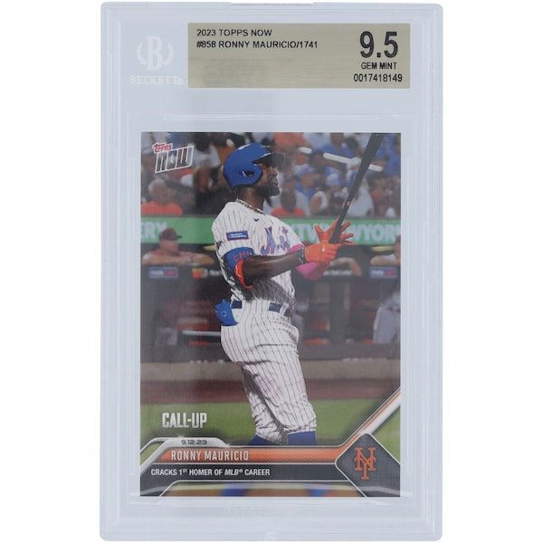 Ronny Mauricio New York Mets 2023 Topps Now Call - Up 858 BGS Authenticated 9.5 Card - The Ballers Bank