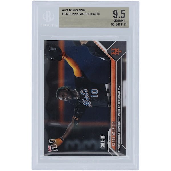 Ronny Mauricio New York Mets 2023 Topps Now Call - Up Hit 796 BGS Authenticated 9.5 Card - The Ballers Bank