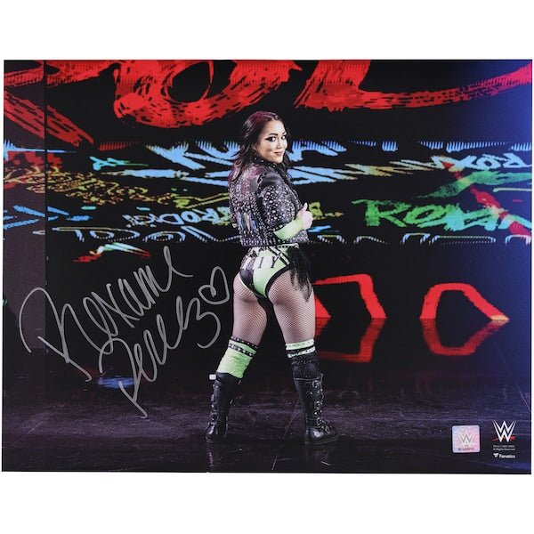 Roxanne Perez WWE Autographed Fanatics Authentic 16" x 20" Entrance Looking Back Photograph - The Ballers Bank
