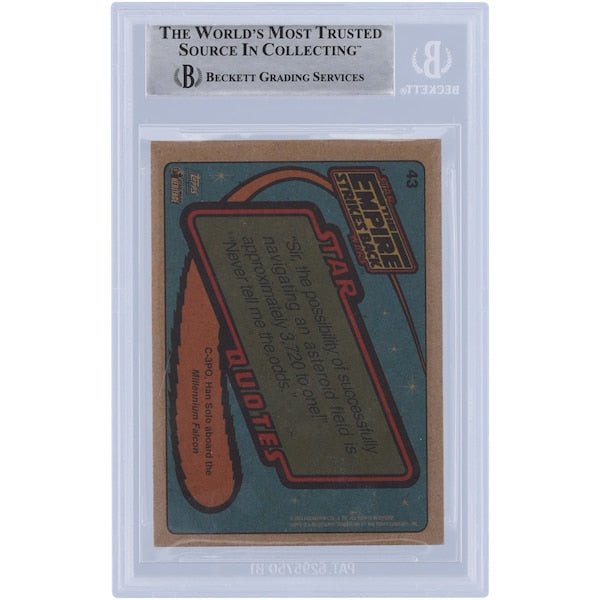 Roy Rodgers Autographed 2004 Topps Star Wars Heritage 43 BAS Authenticated Card with "Sculptor" Inscription - The Ballers Bank