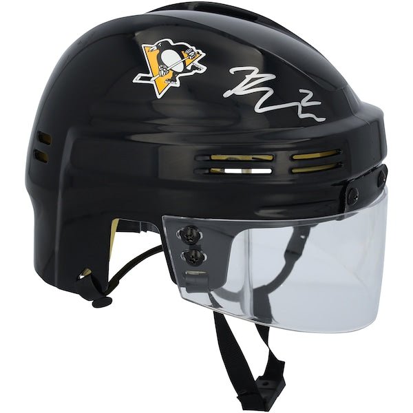 Rutger McGroarty Pittsburgh Penguins Autographed Fanatics Authentic Black Mini Helmet - The Ballers Bank