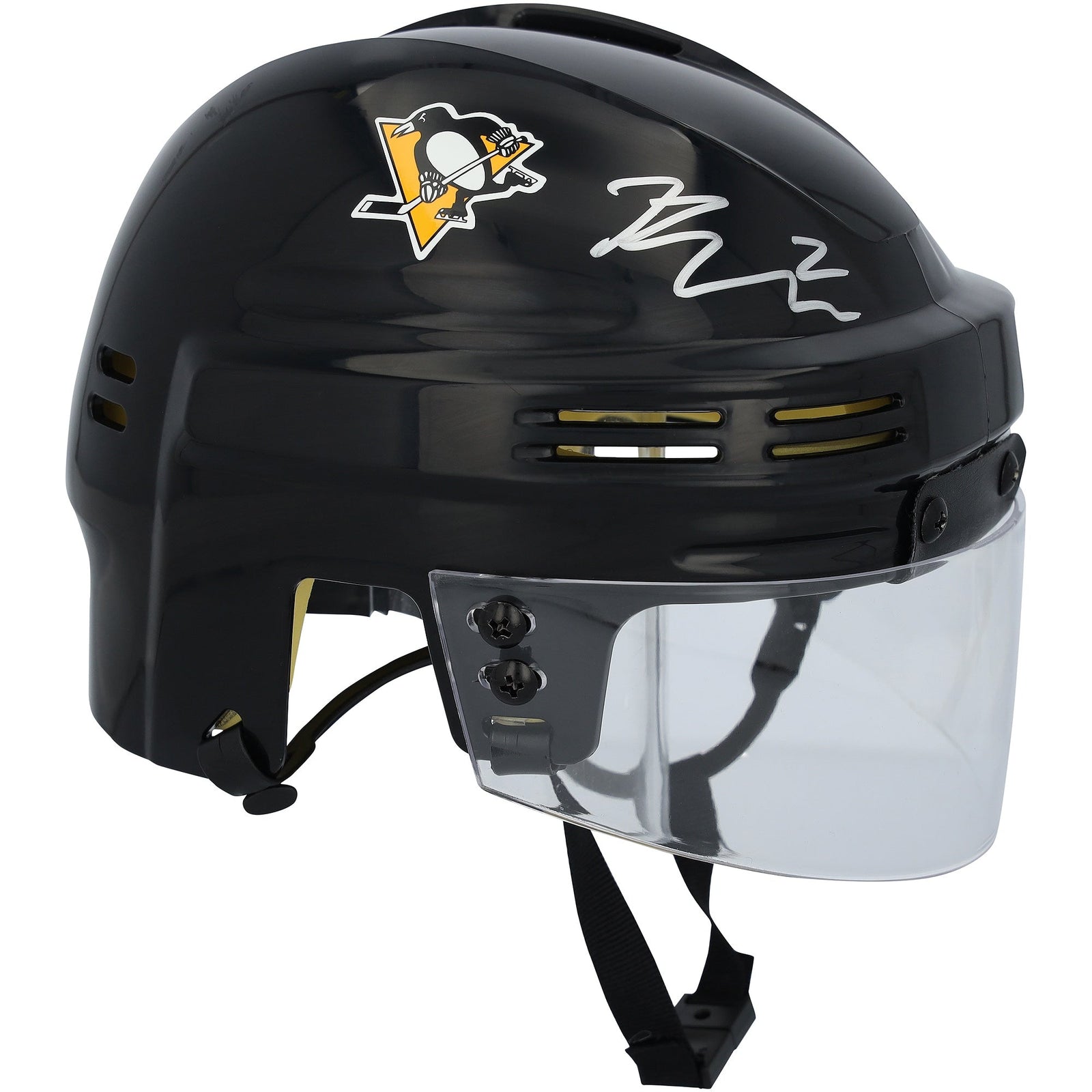 Rutger McGroarty Pittsburgh Penguins Autographed Fanatics Authentic Black Mini Helmet - The Ballers Bank