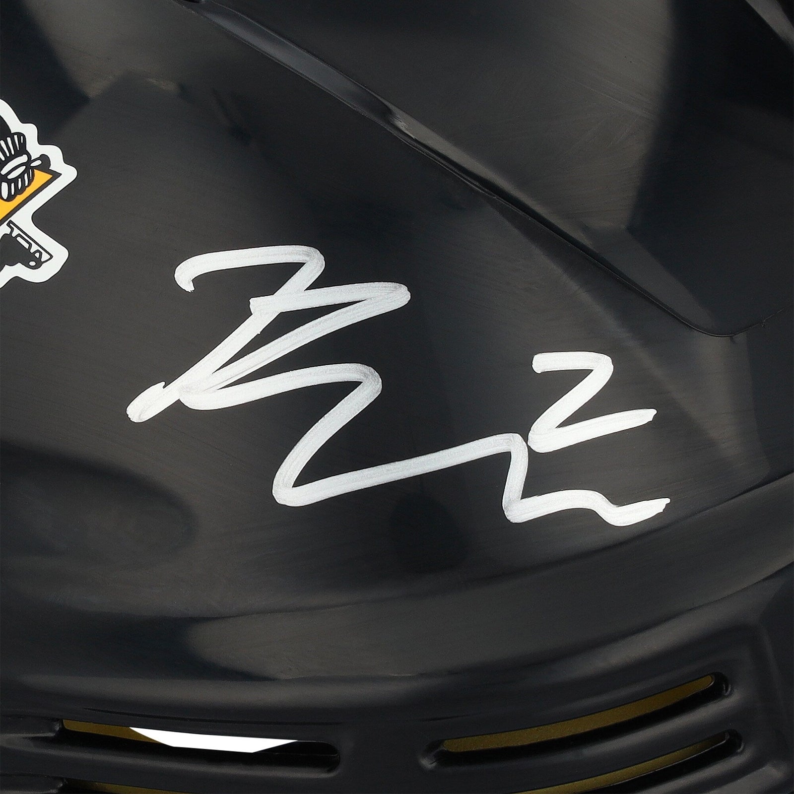 Rutger McGroarty Pittsburgh Penguins Autographed Fanatics Authentic Black Mini Helmet - The Ballers Bank