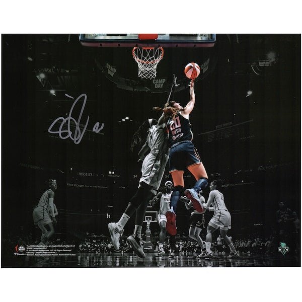 Sabrina Ionescu New York Liberty Fanatics Authentic Autographed 11" x 14" Spotlight Reverse Layup Photograph - The Ballers Bank