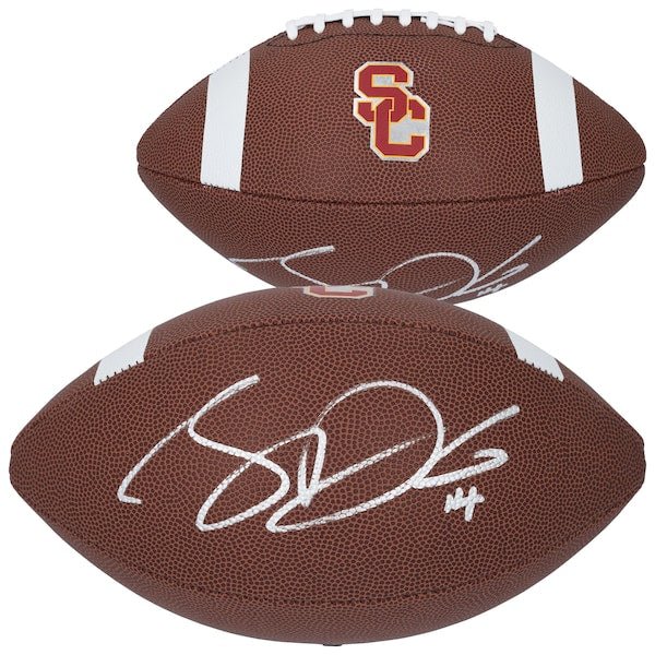Sam Darnold USC Trojans Autographed Fanatics Authentic Nike Replica Game Football - The Ballers Bank