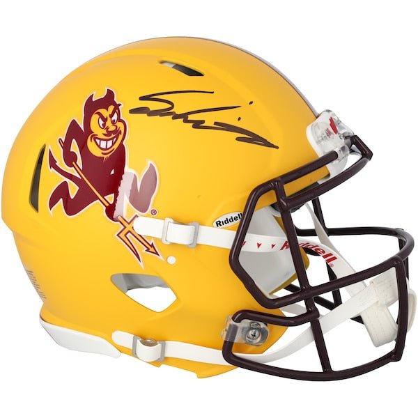 Sam Leavitt Arizona State Sun Devils Autographed Fanatics Authentic Riddell Sparky Speed Authentic Helmet - The Ballers Bank