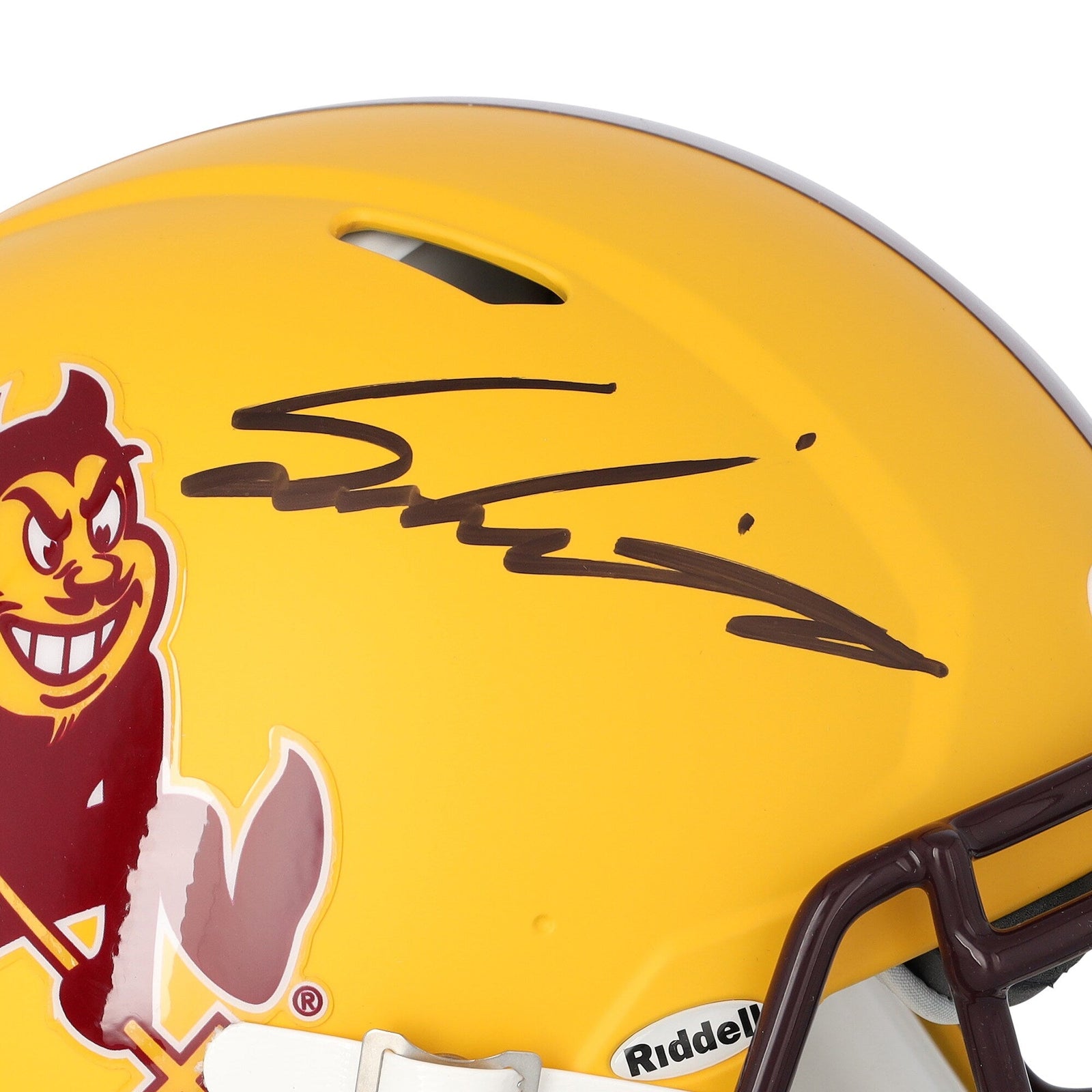 Sam Leavitt Arizona State Sun Devils Autographed Fanatics Authentic Riddell Sparky Speed Authentic Helmet - The Ballers Bank