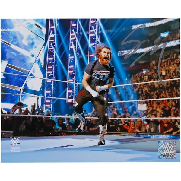 Sami Zayn WWE Autographed Fanatics Authentic 8" x 10" Elimination Chamber Photograph - The Ballers Bank