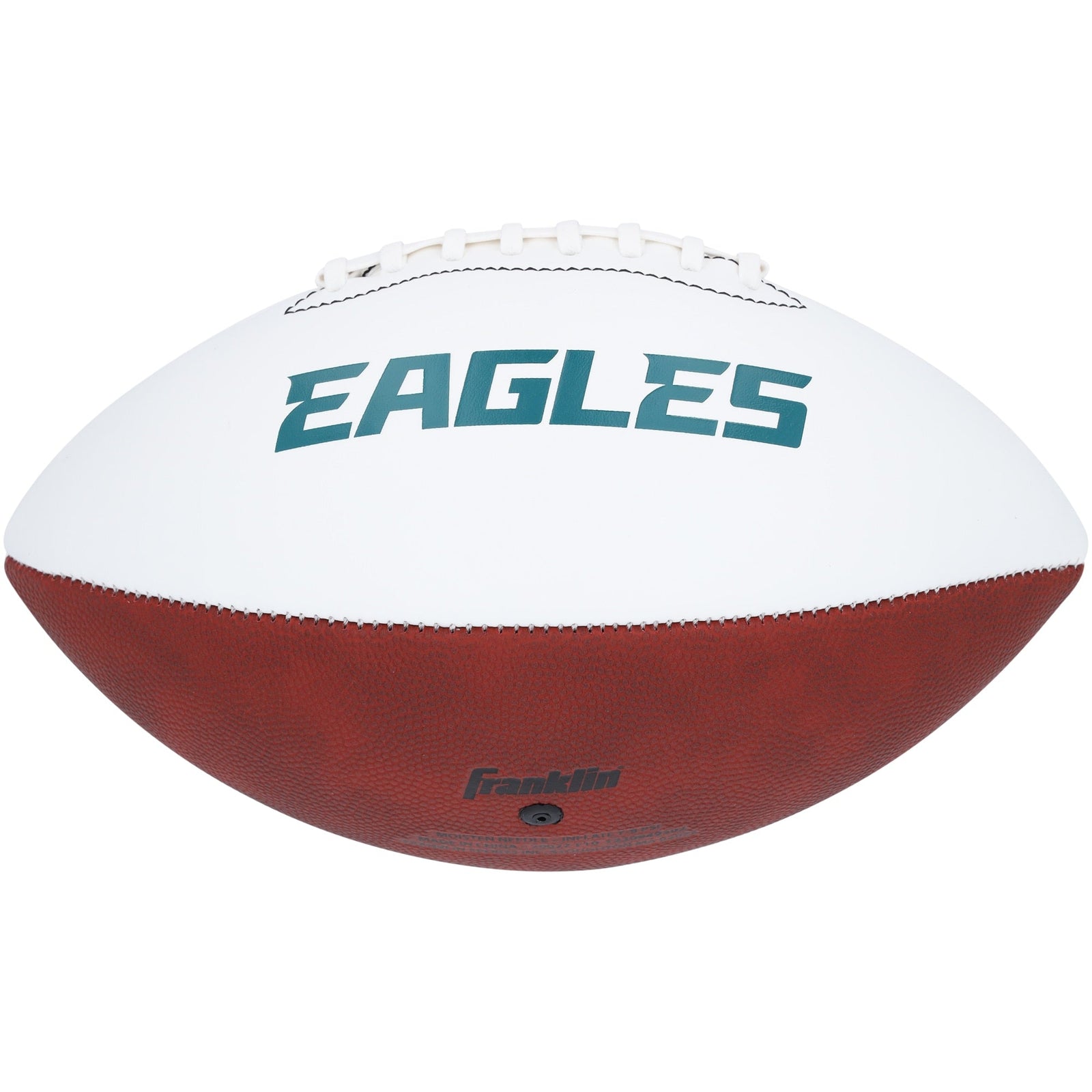 Saquon Barkley Philadelphia Eagles Autographed Fanatics Authentic Franklin White Panel Football - The Ballers Bank