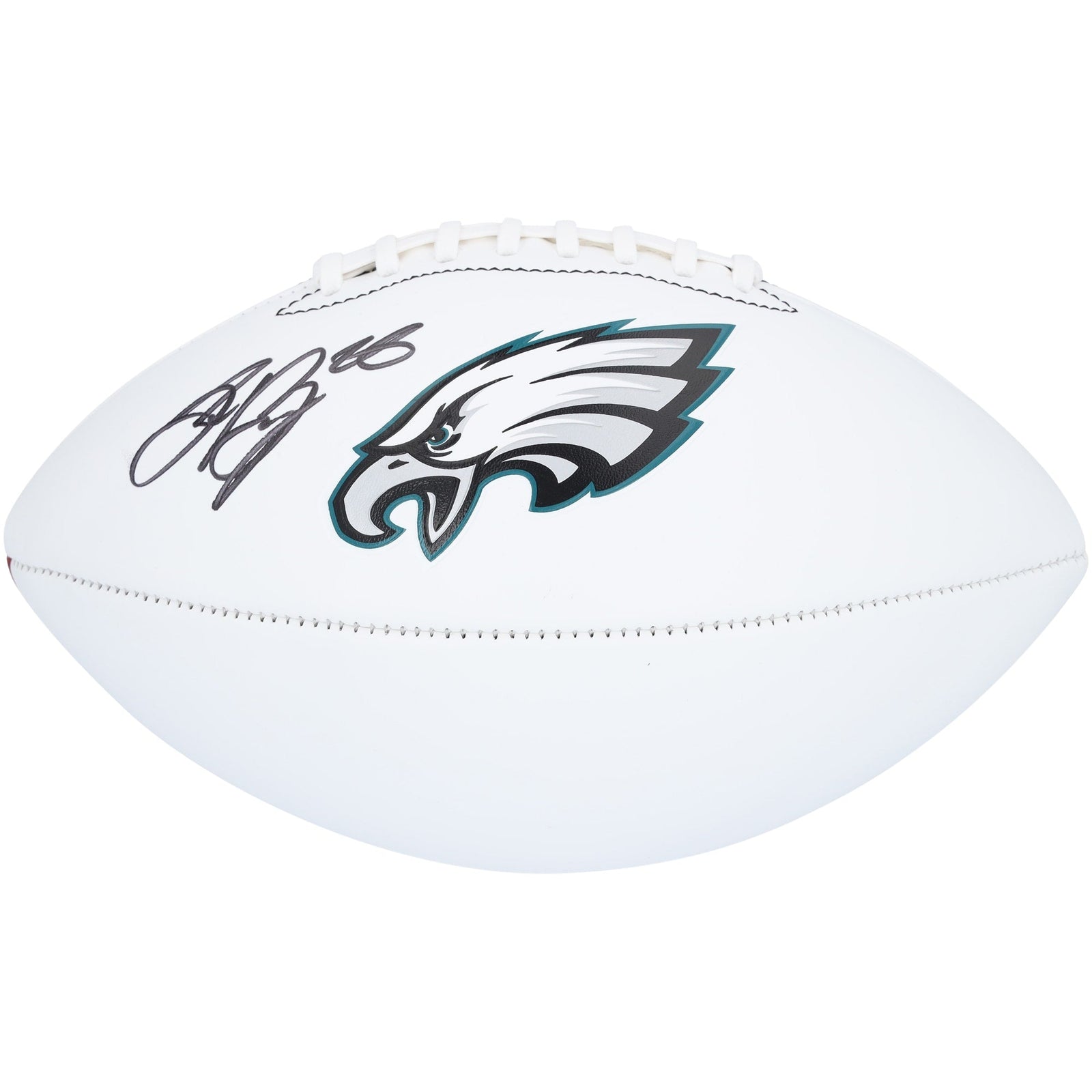 Saquon Barkley Philadelphia Eagles Autographed Fanatics Authentic Franklin White Panel Football - The Ballers Bank