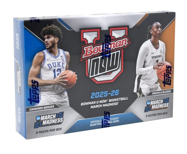 2025-26 Bowman University NOW March Madness Basketball Box (Ships Sealed Only)