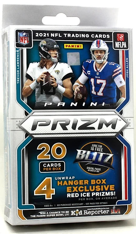 2021 Panini Prizm Football Hanger Pack Box (Ships Sealed Only)