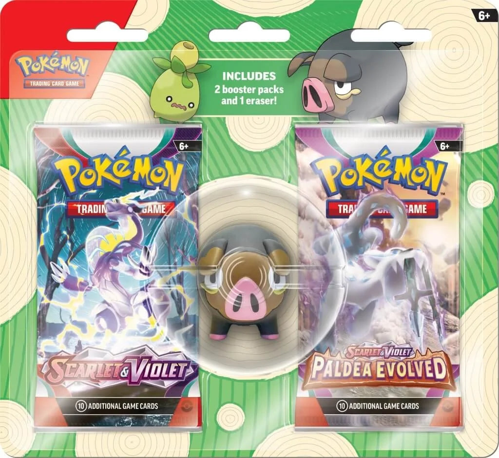 Pokemon 2023 Back to School Eraser Blister | 12-Pack Box (Ships Sealed Only)